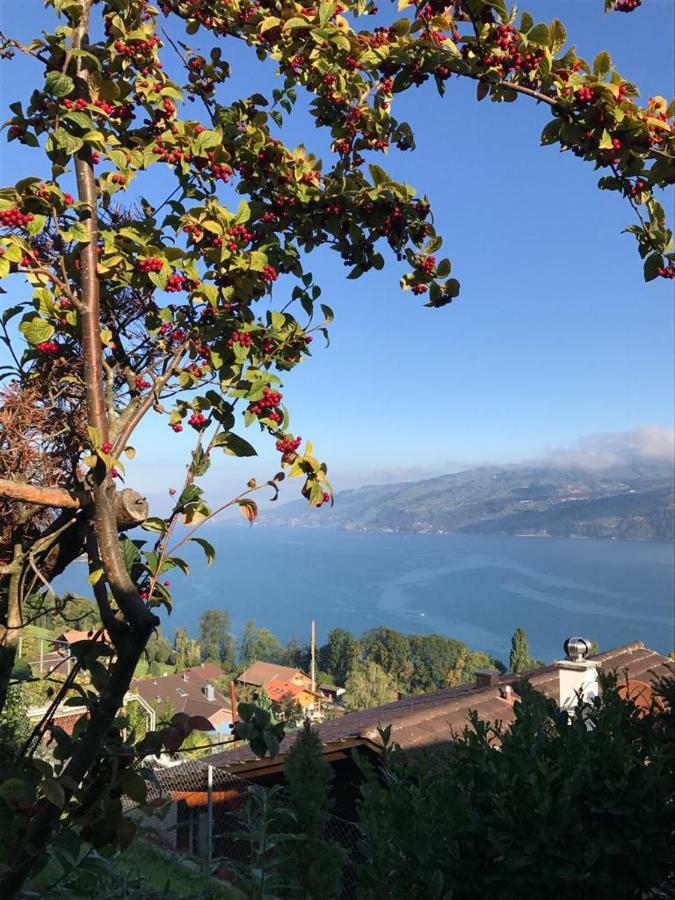 Traumhaftes Chalet Mit Seesicht Krattigen Εξωτερικό φωτογραφία