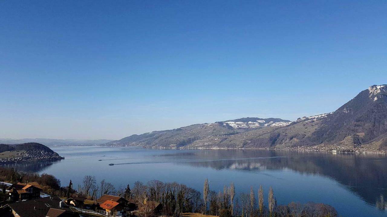 Traumhaftes Chalet Mit Seesicht Krattigen Εξωτερικό φωτογραφία